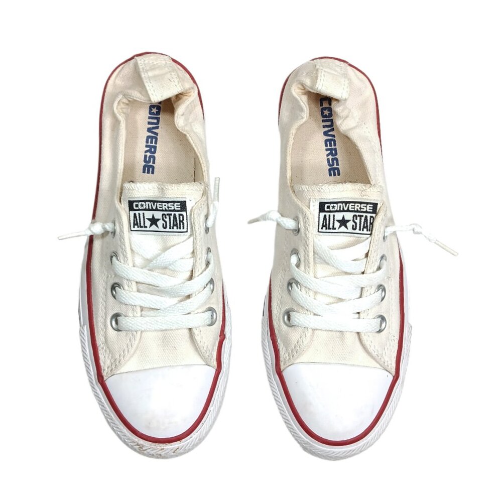 Converse Shoreline Sneakers Womens 7 White All Star Chuck Taylor Slip On Classic